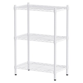 dayneeds 日需百備 輕型 三層波浪架 三色可選 鐵力士架/收納層架/鞋架/展示架/層架/鐵架, 白色, 3層