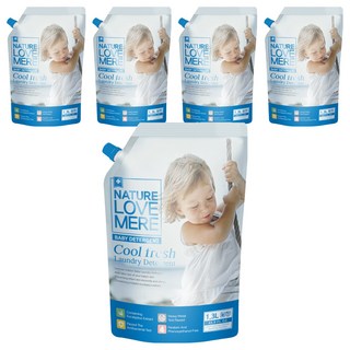 NATURE LOVE MERE 林貝兒抗菌洗衣精, 1.3L, 5包