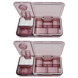 ROYALLIN 蘿林嚴選 隨身藥盒 附帶切藥器 磨粉器 紅色, 2個