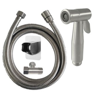 LEADER 麗達 多用途不繡鋼沖洗全配組 1.5m 搭黏貼掛座 NA102-15 255 x 155 x 100cm 金屬 480g, 1個