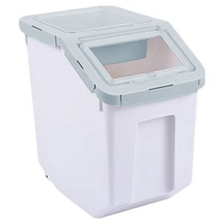 寵物飼料桶 大款, 青色, 1.5L, 1個