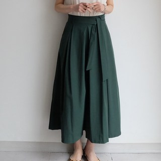 Paperments Rise腰帶細褶寬鬆褲裙 11471