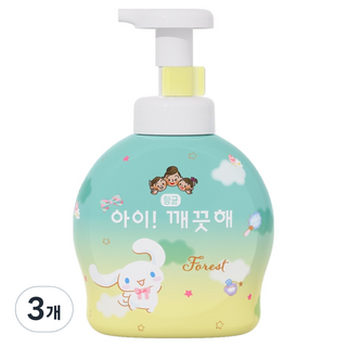 아이깨끗해 시나모롤 핸드워시 숲속산책, 490ml, 3개
