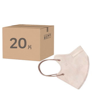 CS 凱馺國際 成人3D立體醫用口罩 L, 淡暮粉, 20片, 1盒