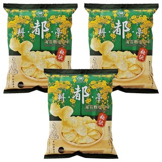 KOIKEYA 湖池屋 料都亭 平切洋芋片 海苔麴塩口味, 60.5g, 3包