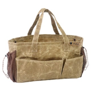 POST GENERAL 大型托特工具包 - 棉、聚酯纖維, 52.5 x 26 x 28cm, 咖啡棕