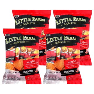 little farm 麵包餅乾隨手包 76g 4袋 - 酥脆蒜香 獨立包裝 方便攜帶 全家共享