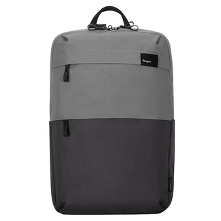 Targus Sagano EcoSmart 旅行後背包 雙色調簡約風格 舒適提把設計, 雙色灰, 15.6吋, 1個