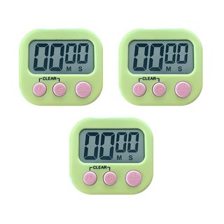 Block Mart 料理計時器, 綠色, 3片