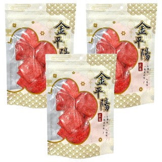 金平陽嚴選 大豬公 3包 - 台灣懷舊零食 鹹甜酥脆 獨立包裝, 160g