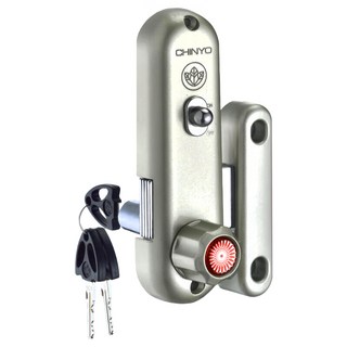 CHINYO 青葉牌 DELUXE 高級鋁門鎖 1000型鋁門鈎鎖 台灣製造, 1個