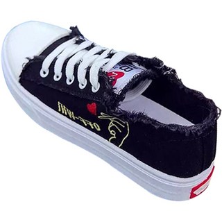 女性塗鴉休閒帆布鞋 GH20_RD_936