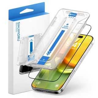 신지모루 풀커버 타이탄 3중 강화유리 EZ틀 휴대폰 액정보호필름 세트, 1세트