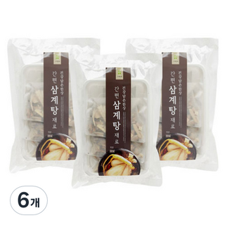 자연애 간편 삼계탕 재료 3p, 60g, 6개