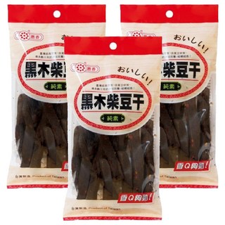 惠香食品 黑木柴豆干 純素小辣香辣開胃 口感軟中帶Q 古法傳承數十年, 120g, 3包