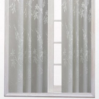 J&N 花簇德國進口窗紗傳統簾, 白色
