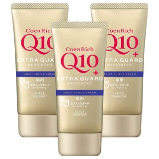 KOSE 高絲 Q10活齡 賦活防水護手霜EX，潤澤手部 淡化手紋 改善乾裂，80g, 3條