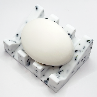 논슬립 실리콘 비누받침, 블랙도트, 1개