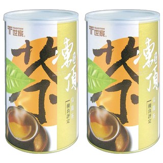 T世家 台灣極品凍頂烏龍茶 南投海拔600公尺 炭焙香 冷泡熱泡皆可, 300g, 2罐, 1入