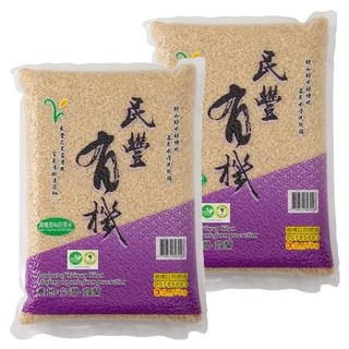 民豐 有機長秈胚芽米, 3kg, 2包