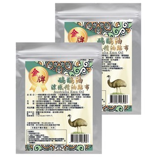 金牌 一條根鴯鶓油涼感精油貼布, 10片, 2包