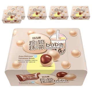 甘百世 珍珠奶茶巧克力糖，超夯巧克力甜點，香甜幸福滋味, 70g, 6盒