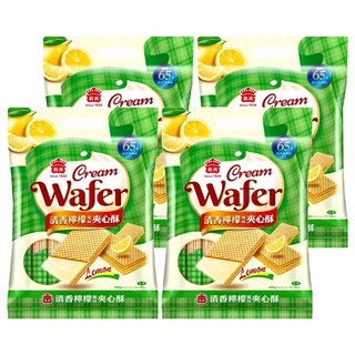 義美 清香檸檬夾心酥, 400g, 4袋