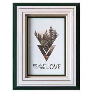 STYLE G時代家居 新古典浮雕式立體積木雙層4 x 6相框 - 典雅墨綠, 16.5 x 21.5 x 3.5cm, 1個