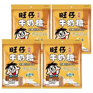 旺旺 旺仔牛奶糖 焦糖奶油口味, 4包, 100g