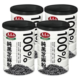 馬玉山 100%純黑芝麻粉, 400g, 4罐