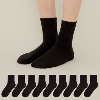 BASE ALPHA ESSENTIALS Easy Line 柔軟聚酯纖維中筒襪 10雙入