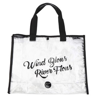 COMET 大容量透明防水袋 PVC材質, 44.5 x 34.5 x 14.5cm, 黑色, 1個