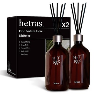 헤트라스 프리미엄 대용량 디퓨저, 로맨틱라벤더, 500ml, 2개