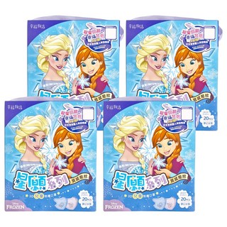 明基健康生活 幸福物語 星願系列 3D兒童防護口罩 冰雪奇緣 夢幻冰雪, 20片, 4盒