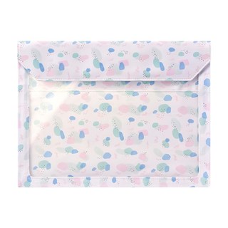 KING JIM FLATTY WORKS多用途帆布收納袋 限定款 A4 尺寸: 235x325x35mm, 色塊, 1個