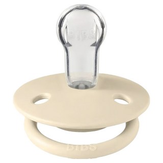 BIBS De Lux 矽膠奶嘴 - 象牙白 圓形 丹麥製, 0~18m, 1個