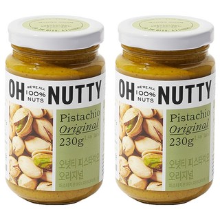 OH NUTTY 開心果抹醬 原味, 2罐, 230g
