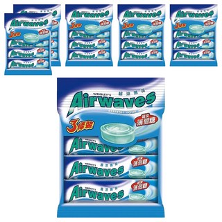 Airwaves 超涼無糖薄荷糖 3條裝, 90g, 6袋