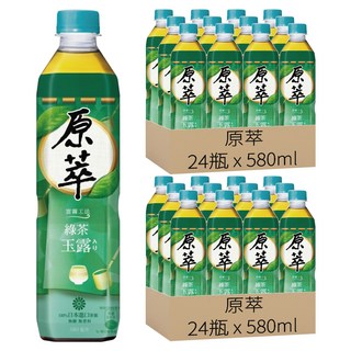 原萃 綠茶玉露, 580ml, 48瓶