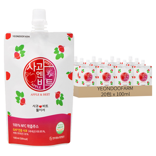 YEONDOOFARM 莊園好農 好農蘋果+甜菜汁, 100ml, 20包