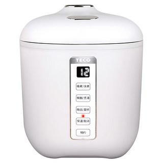 TECO 東元 多功能微電腦電子鍋, 七種烹調模式, 1.2L容量, 24小時預約功能, XYFYC0277, 白色