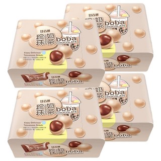 甘百世 珍珠奶茶巧克力糖，超夯巧克力甜點，香甜幸福滋味, 70g, 4盒