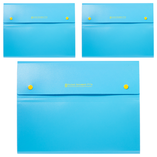 ECO Chungwoon 8層分格風琴夾 A4文件夾, 天空藍, 3本