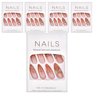 Paula's Nail 寶拉美甲 星月蝴蝶貓眼美甲貼片, CP89058(T型超長款), 1入, CP89058 T型超長款, 5盒