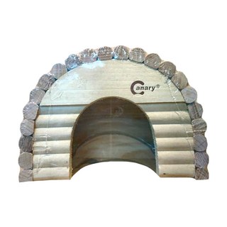 Canary 小刺蝟の悠安窩 H-A542 刺蝟木窩 休憩小屋, 米色 + 褐色, 1個