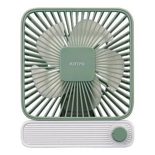 Kinyo 復古靜音充電風扇 5V2A, UF-2652, 綠色