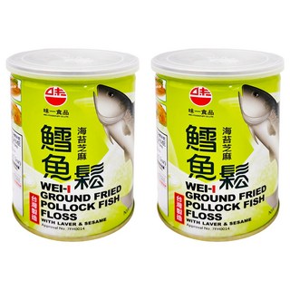 味一食品 海苔芝麻鱈魚鬆 150g, 2罐