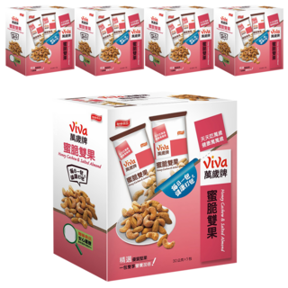 ViVa 萬歲牌 蜜脆雙果, 精選優質堅果, 5盒