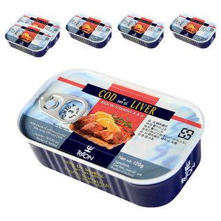 TRITON 鱈魚嫩肝, 富含維生素A和D, 120g, 6罐