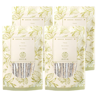 GreenMarket 菓青市集 雙層芝麻鱈魚絲 200g/包 獨立包裝, 4包